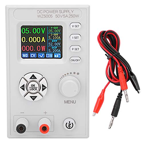 21 x 11 x 9 DC geregeltes Netzteil, digitale Steuerung, verstellbarer LCD-Bildschirm, 4-stellige Anzeige, DC6–55 V, WZ5005, verstellbares Netzteil, DC variables Netzteil von SUPYINI