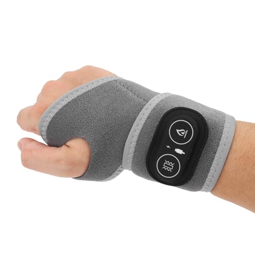 SUPYINI Beheizte Handgelenkstütze für Tendonitis Karpaltunnel Relief Reduce Soreness, Vibration Handgelenk Heizkissen mit 3 Heizung Temp 3 Massage-Modus von SUPYINI
