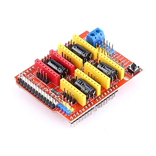 CNC Shield Expansion Board 4PCS A4988 Stepper Motor Driver, 3D -Drucker -Kit, für Graveur 3D -Drucker mit Kompatibles Sprungbrett und GRBL 0,8 von SUPYINI