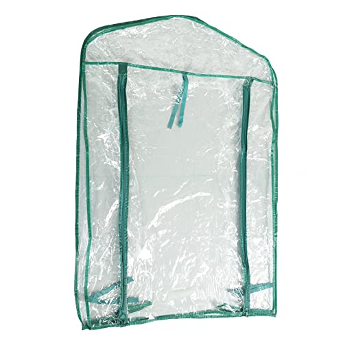 Ersatzabdeckung für Gewächshaus, transparent, PVC, 69 x 49 x 92 cm, Mini-Pflanzenabdeckung für Regale mit 2 Ebenen, Aufbau eines Mini-Gewächshauses mit ausreichend Platz und Ersatzabdeckung für Gewächshaus, transparent, PVC, 69 x 49 x 92 cm, Mini-Pflanzenabdeckung für Regale mit 2 Ebenen, Aufbau eines Mini-Gewächshauses mit ausreichend Platz und von SUPYINI