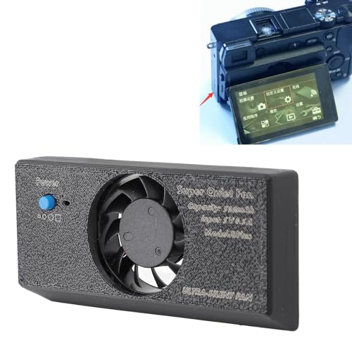 Kamera Kühlgebläse Kühlerlüfter mit 3 Modi für A7M3 A7R4 A7RIII A7III A9II A6300 A6400 A6600 A6500 RX100 NEX für XT4 -Kameras mit Flip -Up -Down -Bildschirm von SUPYINI