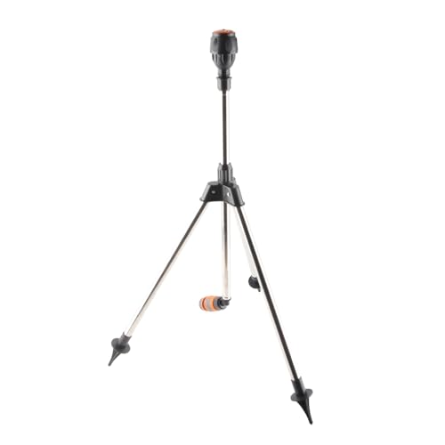 SUPYINI 360 Grad Stativ Sprinkler Automatisch Rotierende Bewässerungsdüse Einstellbare Höhe und Winkel mit Edelstahl -Stallstativ für Rasengarten Yard Gewächshaus von SUPYINI