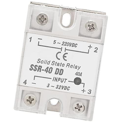 SUPYINI 40A Festkörperrelais SSR-40 DC 3-32V-Eingang 5-Ausgang ohne Funke Hochgeschwindigkeit ohne Rausch-Anti-Vibration Langzeit für die Industrielle Automatisierungstemperaturregelung SUPYINI 40A Festkörperrelais SSR-40 DC 3-32V-Eingang 5-Ausgang ohne Funke Hochgeschwindigkeit ohne Rausch-Anti-Vibration Langzeit für die Industrielle Automatisierungstemperaturregelung von SUPYINI