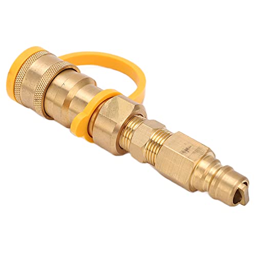 SUPYINI Brass Propan Tankadapter 3/8in Standard -Thread, Quick Connect -Kit für die Heimnutzung, Bequeme Verbindung mit Campern oder Wohnwagen, Propan -Nachfülladapter SUPYINI Brass Propan Tankadapter 3/8in Standard -Thread, Quick Connect -Kit für die Heimnutzung, Bequeme Verbindung mit Campern oder Wohnwagen, Propan -Nachfülladapter von SUPYINI