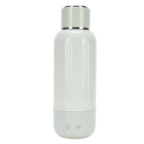 SUPYINI Kleiner tragbarer Wasserkocher, 500 ml, für Reisen, wiederaufladbar, mit KI-Temperaturkontrolle, 360 ° Heizung, Grün von SUPYINI