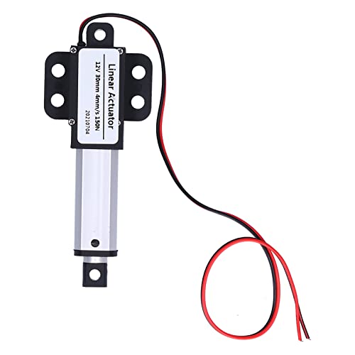 SUPYINI Linearantrieb 12V 30mm Hub Geräuscharmer Linear Actuator Elektrischer Mini Linearbewegungsantrieb mit eingebautem T Schrauben Endschalter für industrielle Landmaschinen (Hub 30mm-4mm/S-150N) SUPYINI Linearantrieb 12V 30mm Hub Geräuscharmer Linear Actuator Elektrischer Mini Linearbewegungsantrieb mit eingebautem T Schrauben Endschalter für industrielle Landmaschinen (Hub 30mm-4mm/S-150N) von SUPYINI