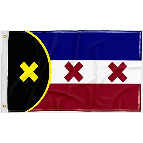 SUPYINI Lmanburg-Pin, 23 X 17 X 3, 90 X 150 cm, Premium-Flagge Lmanburg-Flagge, Doppelseitig Bedrucktes Polyester, L'Manberg-Flagge Innen- und Außenbereich, Banner-Dekoration von SUPYINI