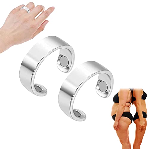 SUPYINI Lymphdrainage-Magnetring, magnetischer Lymph-Detoxring, eleganter Titan-Magnettherapie-Ring Männer und Frauen, 2 Stück von SUPYINI