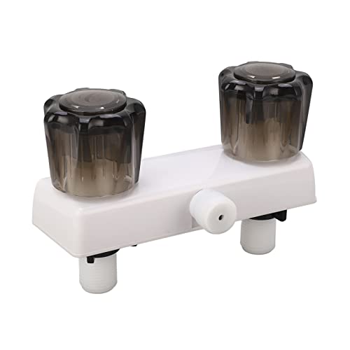 SUPYINI RV Duschventil Diverter Montage Kit ABS Kunststoff Duschmischventilsteuerung mit 2 Knöpfen 90 -Grad -Rotation für RV -Wohnmobile (Weiß) von SUPYINI