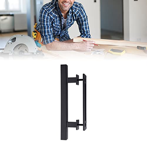 SUPYINI Schiebetürgriff Griff Pull Griff Push Griff 4,8 Mm Dicker Kohlenstoffstahl Doppelseitig mit Geteilter Baugruppe für Einfache Griffe und Installation (Quadratgriff) von SUPYINI