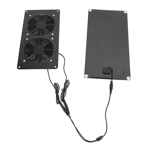 SUPYINI Solar Angetriebener Dual -Abgas -Lüfter, 10 W 18 V 3000 U/Minwetterfächer für Hühnerkoops, Gewächshäuser, Schuppen, Haustierhäuser SUPYINI Solar Angetriebener Dual -Abgas -Lüfter, 10 W 18 V 3000 U/Minwetterfächer für Hühnerkoops, Gewächshäuser, Schuppen, Haustierhäuser von SUPYINI