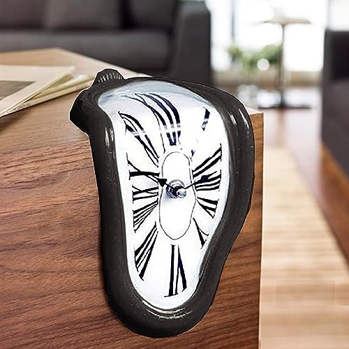 SUQ Vintage Schmelzende Uhr, Dekorative Dali Schmelzende Uhr, Surrealistische Gebogene Uhr, Kreative Geschenk,Vintage Schmelzende Uhr, Dekorative Dali Schmelzende Uhr, Surrealistische Gebogene Uhr von SUQ