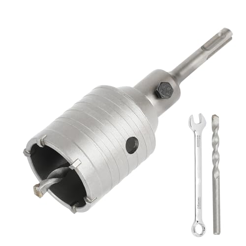 50MM Bohrkrone Set Mit SDS Plus Adapter 110mm Und Zentrierbohrer 2x8x110mm,Lochsäge 50mm Dosensenker Hohlbohrkrone,Bohrkrone Steckdose Für Mauerwerk Und Beton 50MM Bohrkrone Set Mit SDS Plus Adapter 110mm Und Zentrierbohrer 2x8x110mm,Lochsäge 50mm Dosensenker Hohlbohrkrone,Bohrkrone Steckdose Für Mauerwerk Und Beton von SUQIN