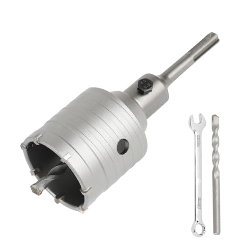 55MM Bohrkrone Set Mit SDS Plus Adapter 110mm Und Zentrierbohrer 2x8x110mm,Lochsäge 55mm Dosensenker Hohlbohrkrone,Bohrkrone Steckdose Für Mauerwerk Und Beton 55MM Bohrkrone Set Mit SDS Plus Adapter 110mm Und Zentrierbohrer 2x8x110mm,Lochsäge 55mm Dosensenker Hohlbohrkrone,Bohrkrone Steckdose Für Mauerwerk Und Beton von SUQIN