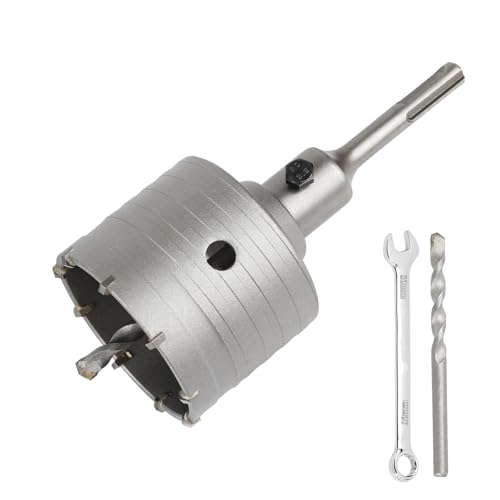 75MM Bohrkrone Set Mit SDS Plus Adapter 110mm Und Zentrierbohrer 2x8x110mm,Lochsäge 75mm Dosensenker Hohlbohrkrone,Bohrkrone Steckdose Für Mauerwerk Und Beton 75MM Bohrkrone Set Mit SDS Plus Adapter 110mm Und Zentrierbohrer 2x8x110mm,Lochsäge 75mm Dosensenker Hohlbohrkrone,Bohrkrone Steckdose Für Mauerwerk Und Beton von SUQIN