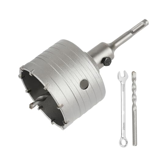85MM Bohrkrone Set Mit SDS Plus Adapter 110mm Und Zentrierbohrer 2x8x110mm,Lochsäge 85mm Dosensenker Hohlbohrkrone,Bohrkrone Steckdose Für Mauerwerk Und Beton 85MM Bohrkrone Set Mit SDS Plus Adapter 110mm Und Zentrierbohrer 2x8x110mm,Lochsäge 85mm Dosensenker Hohlbohrkrone,Bohrkrone Steckdose Für Mauerwerk Und Beton von SUQIN