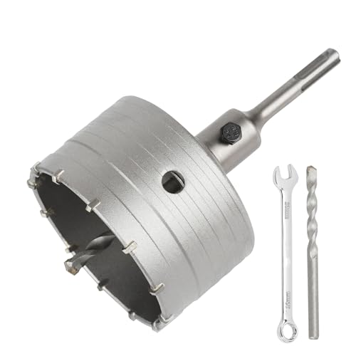 95MM Bohrkrone Set Mit SDS Plus Adapter 110mm Und Zentrierbohrer 2x8x110mm,Lochsäge 95mm Dosensenker Hohlbohrkrone,Bohrkrone Steckdose Für Mauerwerk Und Beton 95MM Bohrkrone Set Mit SDS Plus Adapter 110mm Und Zentrierbohrer 2x8x110mm,Lochsäge 95mm Dosensenker Hohlbohrkrone,Bohrkrone Steckdose Für Mauerwerk Und Beton von SUQIN