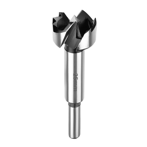 SUQIN Professional ForstnerBohrer Ø25MM,Flach Flügelbohrer Astlochbohrer Scharnierlochbohrer Topfbohrer Forstner Cutter mit Rundschaft Zum Bohren In Holz, Kunststoff, Sperrholz von SUQIN