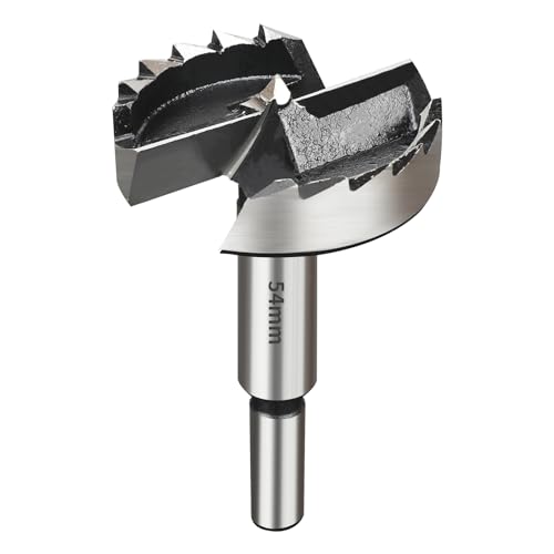 SUQIN Professional ForstnerBohrer Ø54MM ,Flachflügelbohrer Astlochbohrer ScharnierlochbohrerTopfbohrer Forstner Cutter mit Rundschaft Zum Sperrholz Bohren In Holz SUQIN Professional ForstnerBohrer Ø54MM ,Flachflügelbohrer Astlochbohrer ScharnierlochbohrerTopfbohrer Forstner Cutter mit Rundschaft Zum Sperrholz Bohren In Holz von SUQIN