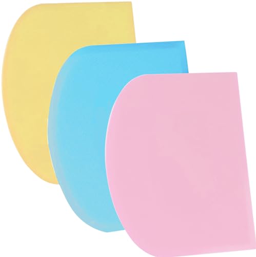 SURDOCA Teigschaber Teigkarte Teigschneider Teigspachtel, 3P 5.9x4.3" Kunststoff BPA Frei Flexibel Scharfe Kante Ecken Anti-Rutsch Kuchenschaber, Backen Zubehör Dekorationswerkzeuge Modellierwerkzeug SURDOCA Teigschaber Teigkarte Teigschneider Teigspachtel, 3P 5.9x4.3" Kunststoff BPA Frei Flexibel Scharfe Kante Ecken Anti-Rutsch Kuchenschaber, Backen Zubehör Dekorationswerkzeuge Modellierwerkzeug von SURDOCA