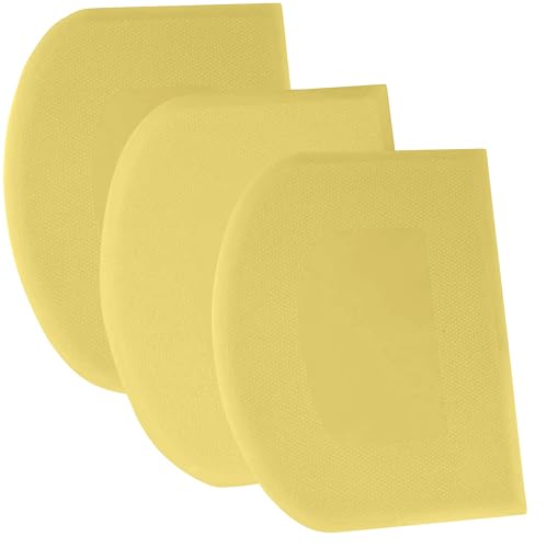 SURDOCA Teigschaber Teigkarte Teigschneider Teigspachtel, 3P 4.7x3.7" Kunststoff BPA Frei Flexibel Scharfe Kante Ecken Anti-Rutsch Kuchenschaber, Backen Zubehör Dekorationswerkzeuge Modellierwerkzeug von SURDOCA