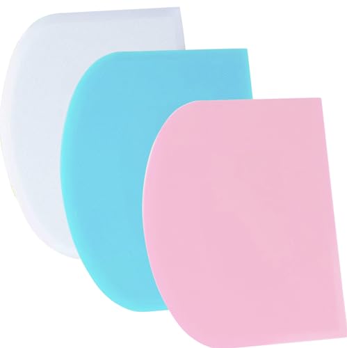 SURDOCA Teigschaber Teigkarte Teigschneider Teigspachtel Teigschaberkarte - 3P 5.9x4.3" PE-Kunststoff BPA Frei Flexibel Scharfe Kante Ecken Anti-Rutsch Kuchenschaber Backen Zubehör Modellierwerkzeug SURDOCA Teigschaber Teigkarte Teigschneider Teigspachtel Teigschaberkarte - 3P 5.9x4.3" PE-Kunststoff BPA Frei Flexibel Scharfe Kante Ecken Anti-Rutsch Kuchenschaber Backen Zubehör Modellierwerkzeug von SURDOCA