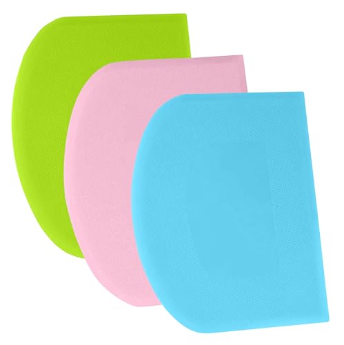 SURDOCA Teigschaber Teigkarte Teigschneider Teigspachtel Teigschaberkarte - 3P 5.9x4.3" PE-Kunststoff BPA Frei Flexibel Scharfe Kante Ecken Anti-Rutsch Kuchenschaber Backen Zubehör Modellierwerkzeug SURDOCA Teigschaber Teigkarte Teigschneider Teigspachtel Teigschaberkarte - 3P 5.9x4.3" PE-Kunststoff BPA Frei Flexibel Scharfe Kante Ecken Anti-Rutsch Kuchenschaber Backen Zubehör Modellierwerkzeug von SURDOCA