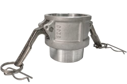 SURE TEC Kamlock Kupplungen Typ B Coupler mit Außengewinde (Aluminium, 2") von SURE TEC