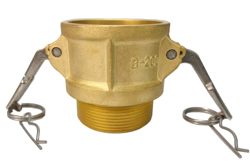 SURE TEC Kamlock Kupplungen Typ B Coupler mit Außengewinde (Messing, 2") von SURE TEC