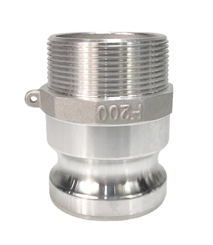 SURE TEC Kamlock Kupplungen Typ F Adapter mit Außengewinde (Aluminium, 2") von SURE TEC