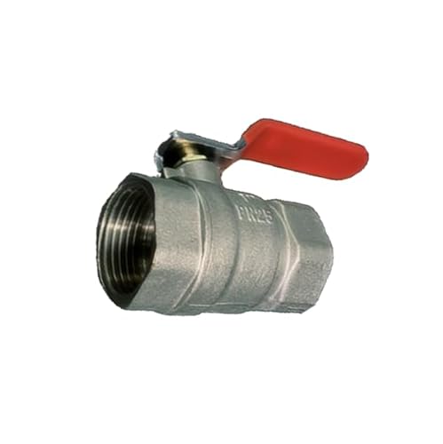 SURE TEC Kugelhahn aus Messing vernickelt doppelseitiges Innengewinde (3") von SURE TEC
