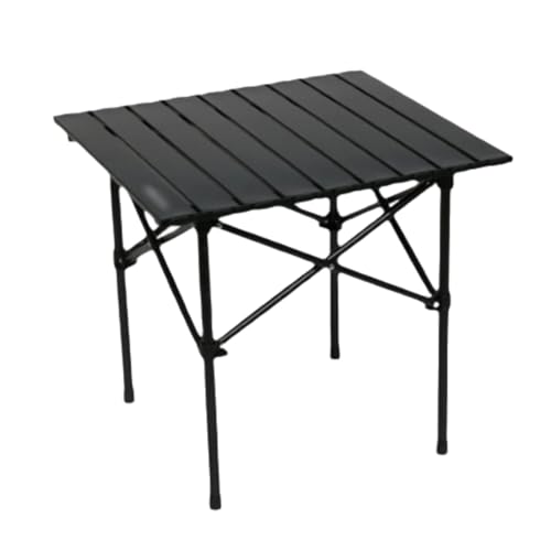 Campingtisch aus Kohlenstoffstahl, tragbarer Tisch, ultraleichter Klapptisch, Faltbare Picknicktische(Black small) von SUREK