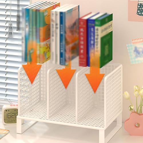 Platz sparen Iron Desktop Bücherregal Mehrzweckdesktop-Bücherregal Open Desktop Bücherregal Schlafzimmer Schlafzimmer Desktop Bücherregal stabil von SUREK