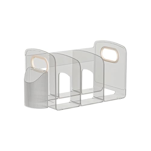 Platz sparen Plastic Desktop Bookshelf Desktop-Bücherregal mit Stifthalter Öffnen Sie Desktop-Buchhandel mit Mehrzweck-Desktop-Buchhandel stabil von SUREK