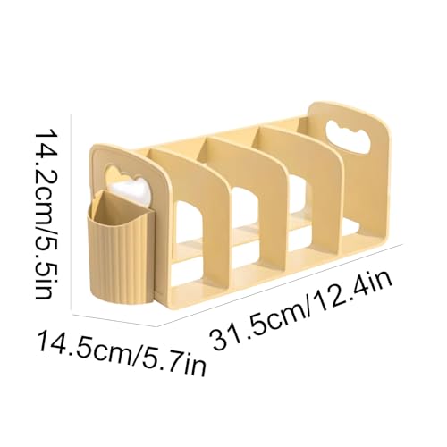 Platz sparen Plastic Desktop Bookshelf Desktop -Bücherregal mit Stifthalter Öffnen Sie Desktop Bücherregal Multifunktional Desktop -Buchhandel stabil von SUREK