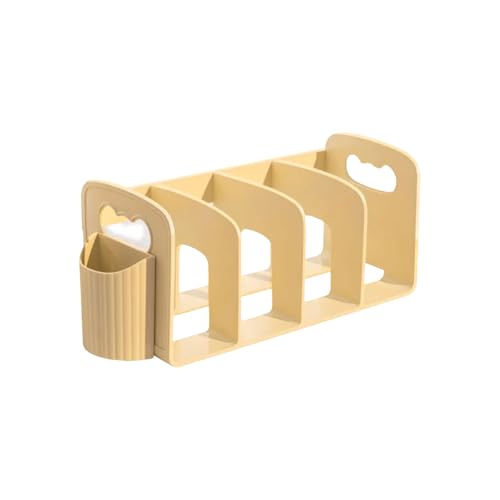 Platz sparen Plastic Desktop Bookshelf Desktop -Bücherregal mit Stifthalter Öffnen Sie Desktop Bücherregal Multifunktional Desktop -Buchhandel stabil von SUREK