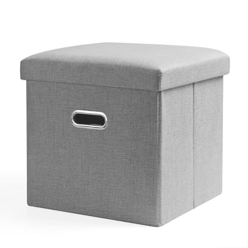 Robust Fasermischung Osmanen Falten Fußruhe -Ottomane mit lagerung stilvoller Farbiger Fußschemel sparen Space Foot Stools Platz sparen von SUREK