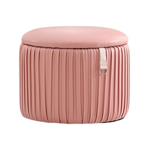 Robust Polyester -Osmanen mit Holzrahmen Moderne gefüllte Pouf -Ottomane robuste Eitelkeitshocker Kompakt Aufbewahrungshocker Ottoman Platz sparen von SUREK