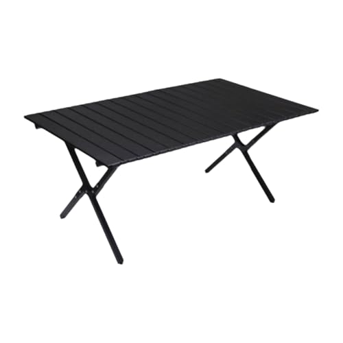 SUREK Campingtisch aus Kohlenstoffstahl, tragbar, Ultraleicht, Campingtische, Klapptische for den Außenbereich(Black medium) von SUREK
