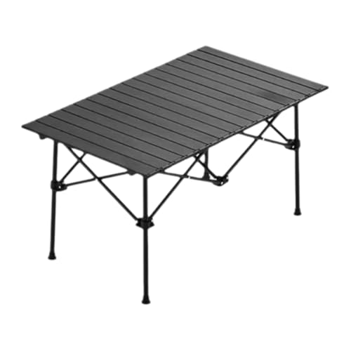 SUREK Campingtisch aus Kohlenstoffstahl, tragbarer Tisch, Ultraleicht, multifunktionaler Picknicktisch, Klapptisch(Medium Black) von SUREK