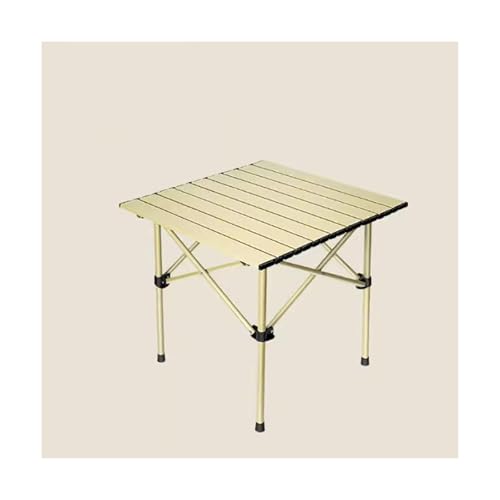 SUREK Campingtisch aus Kohlenstoffstahl, tragbarer Tisch, Ultraleicht, multifunktionaler Picknicktisch, Klapptisch(Small Brown) von SUREK