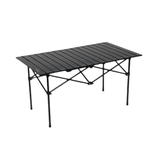SUREK Campingtisch aus Kohlenstoffstahl, tragbarer Tisch, ultraleichter Klapptisch, Faltbare Picknicktische(Black Medium) von SUREK