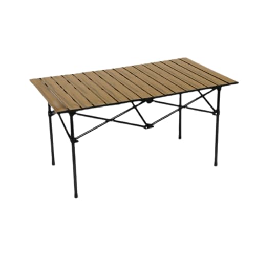 SUREK Campingtisch aus Kohlenstoffstahl, tragbarer Tisch, ultraleichter Klapptisch, Faltbare Picknicktische(Wood Medium) von SUREK