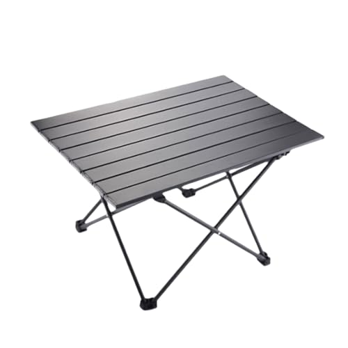 SUREK Campingtisch aus Kohlenstoffstahl, tragbarer Tisch for den Außenbereich, Kleiner Faltbarer Picknicktisch, Klapptisch(Medium Black) von SUREK