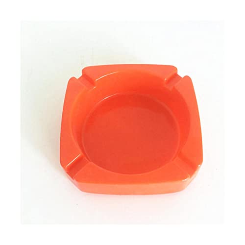 SUREK Elegant Kunststoff-Aschenbecher 9,3 x 9,5 x 2,8 cm / 3,7 x 3,7 x 1,1 in Rauchertablett Zigarrenzubehör quadratisch Innen- oder Außenbereich Einfach zu verwenden von SUREK