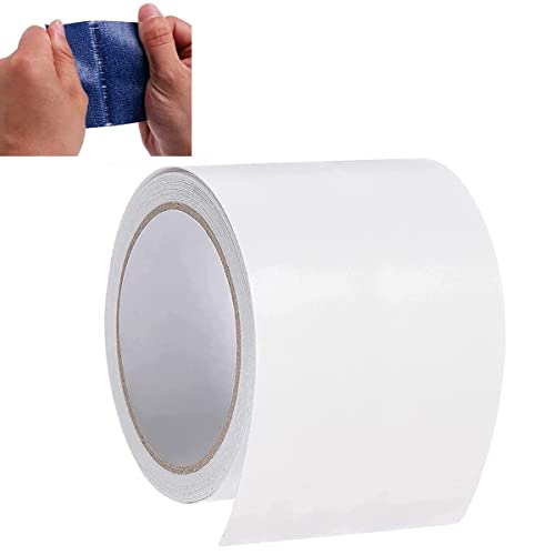 SUREK Hochklebendes Planenband, Planenreparaturband, Universelles wasserdichtes Markisentuch-Reparaturband, Starkes Klebeband für Vordächer, Zelte 8cmx5m (White) von SUREK