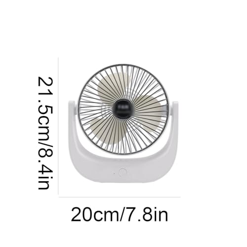 SUREK Leichtgewicht Tabletop Handheld Tragbarer Lüfter Wieder aufladbarer tragbarer Lüfter Stummes tragbares Fan -Büro -Schlafsaal tragbarer Lüfter leistungsstark von SUREK