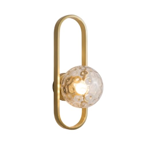 SUREK Platz sparen Eisen Wandlampe Wohnzimmer Wandlampe Glas Lampenschatten Wandlampe Schlafzimmer Nachtlampe Kreative Wandlampe schöne von SUREK