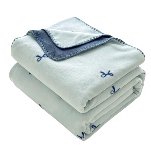 SUREK Waschbar Fasermischungsdecke dünne weiche warme Bettdecke Moderne tragbare Wurfdecke für die Couch die ganze Jahreszeit verwenden Komfort von SUREK