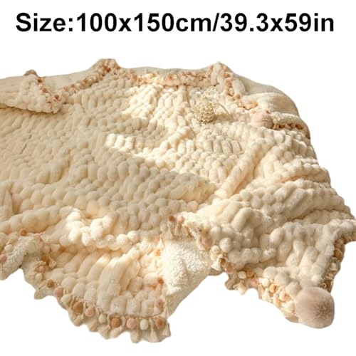 SUREK Waschbar Polyester Wurfdecke Flauschige Dicke warme Wurfdecke weiche Bequeme Bettdecke für Couchsofa Bett Reise nach Hause Komfort von SUREK